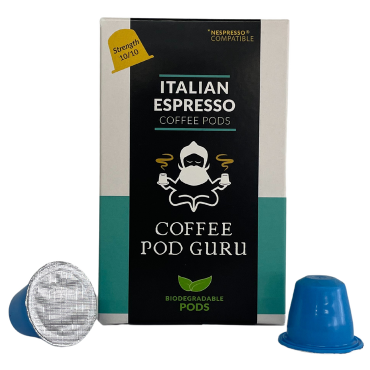 Italian Espresso Pods - 10 pack Coffee Pods Compatible with Nespresso® OriginalLine™ machines