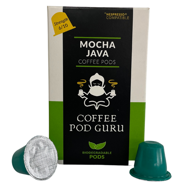 Mocha Java Pods - 10 pack Coffee Pods Compatible with Nespresso® OriginalLine™ machines